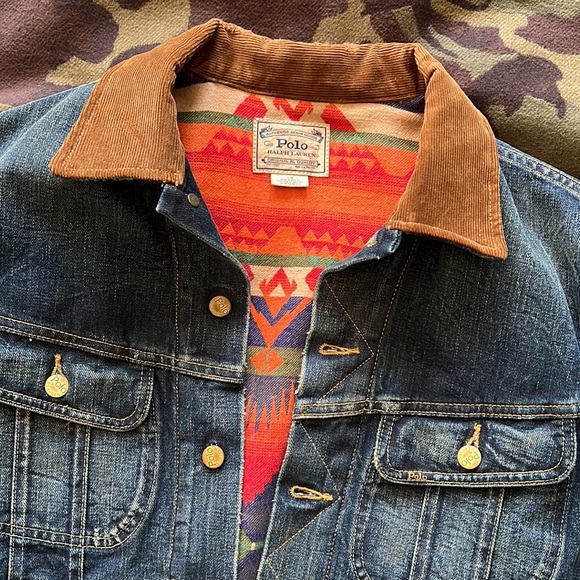 Polo Ralph Lauren fleece-lined denim jacket size L - Picture 2 of 9